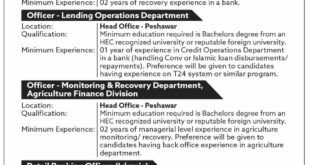 The Bank of Khyber Job Vacancies